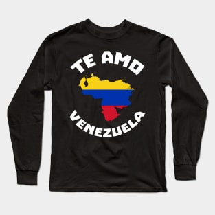 I Love VZLA - Venezuela Heart Flag T-Shirt Long Sleeve T-Shirt